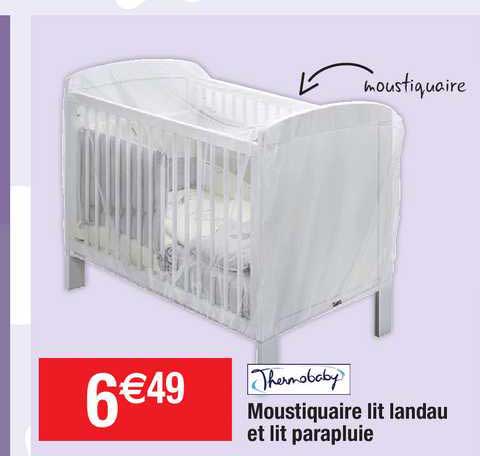 thermobaby moustiquaire lit landau et lit parapluie