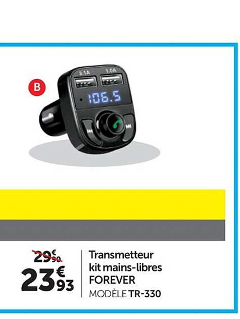 transmetteur kit mains-libres forever