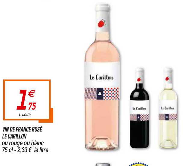 vin de france rosé le carillon