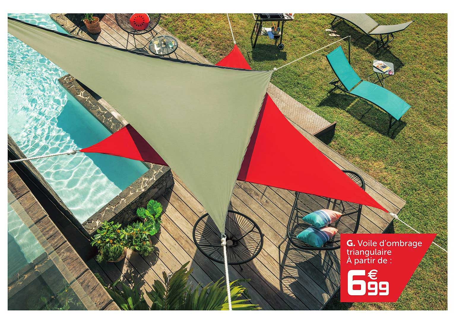 voile d'ombrage triangulaire