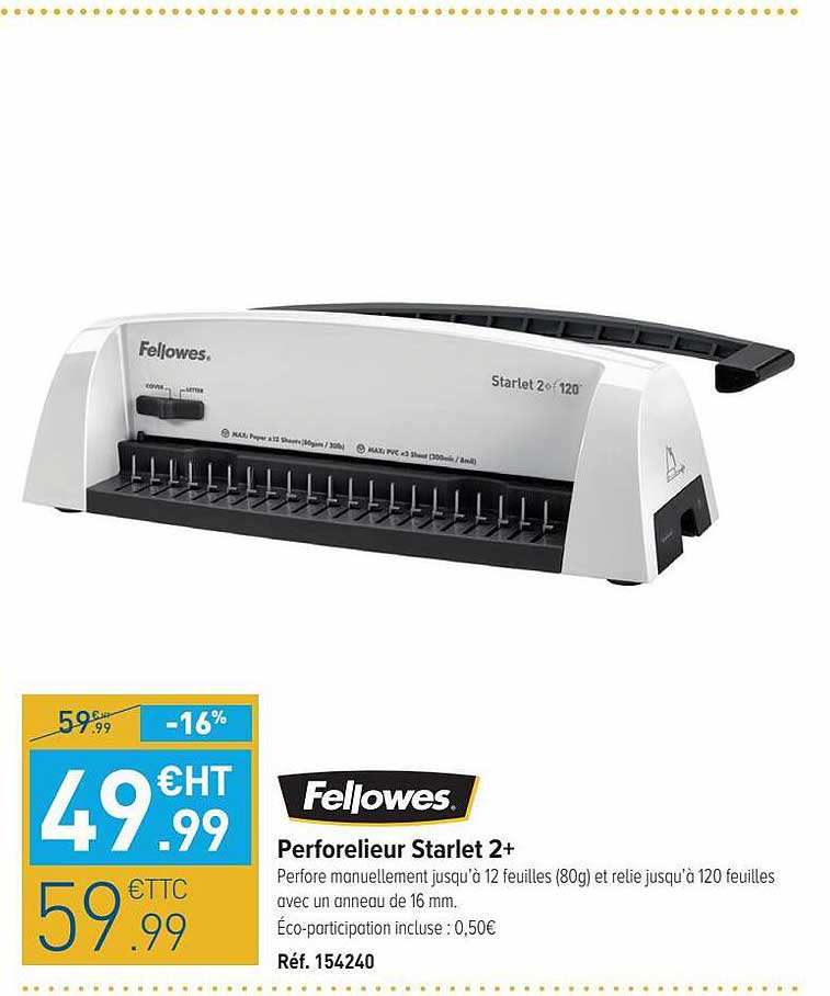 Perforelieur Starlet 2+ Fellowes