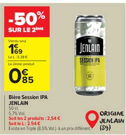 bière session ipa jenlain