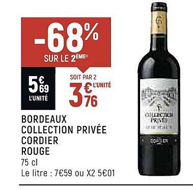 bordeaux collection privée cordier rouge