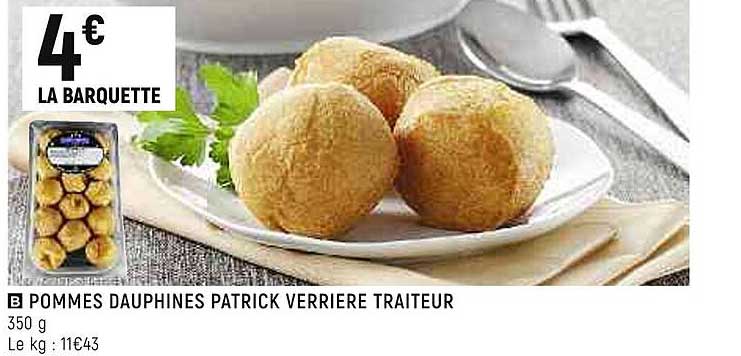 pommes dauphines patrick verrière traiteur
