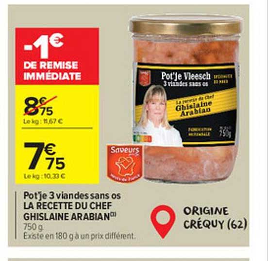 pot'je 3 viandes sans os la recette du chef ghislaine arabian