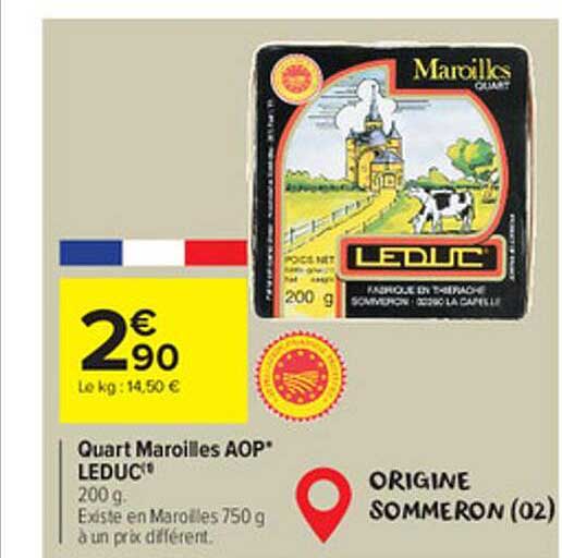 quart maroilles aop* leduc