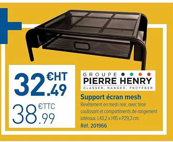 support écran mesh groupe pierre henry