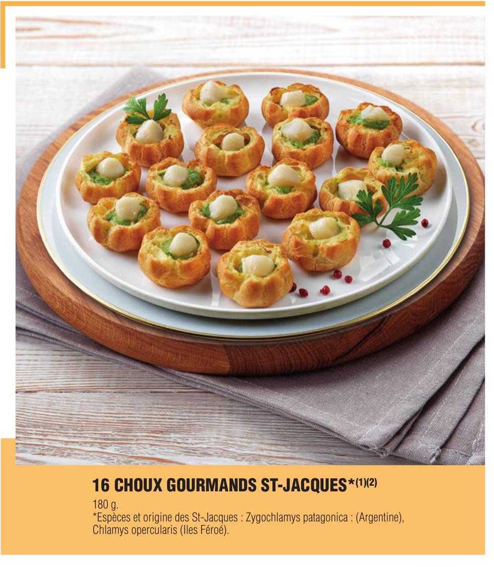 16 choux gourmands st-jacques