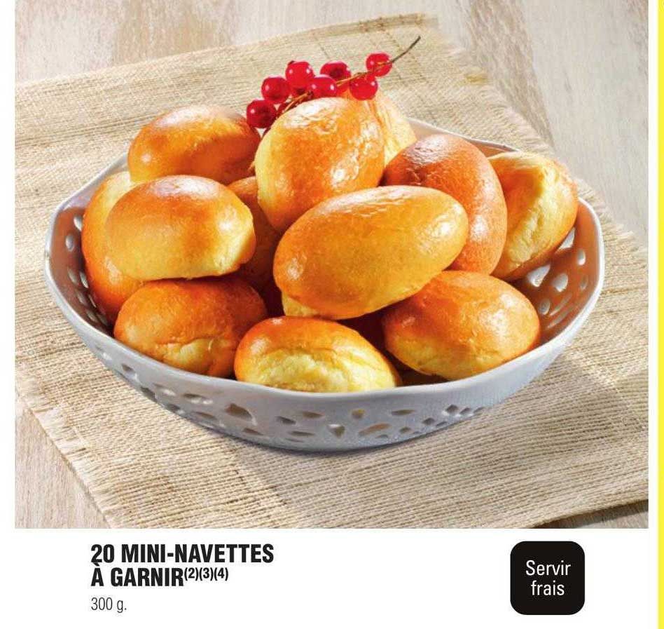 20 mini-navettes à garnir