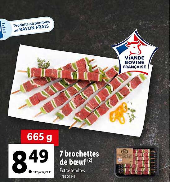 7 Brochettes De Bœuf
