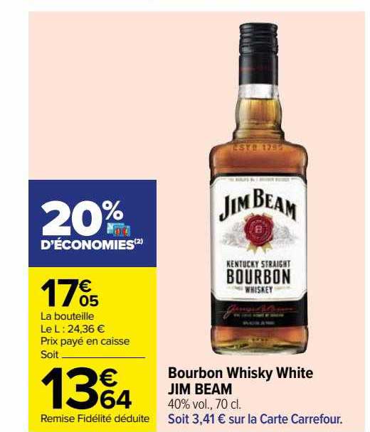 bourbon whisky white jim beam