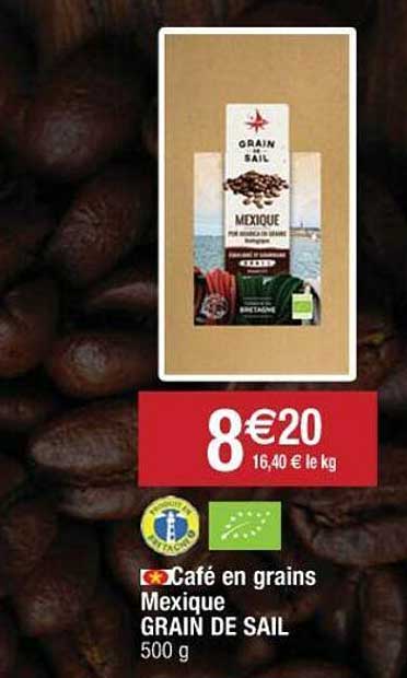 café en grains mexique grain de sail