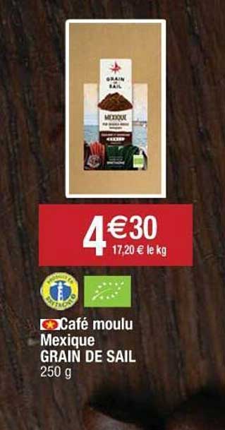 café moulu mexique grain de sail
