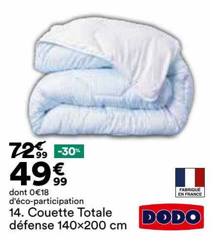 couette totale défense 140 x 200 cm dodo