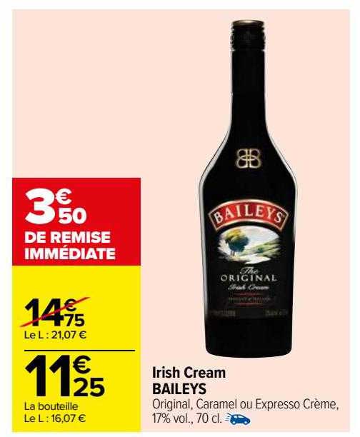 irish cream bailey's