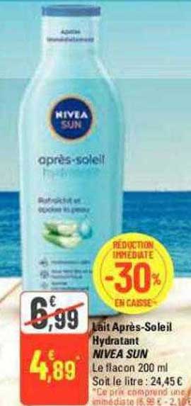 lait après-soleil hydratant nivea sun