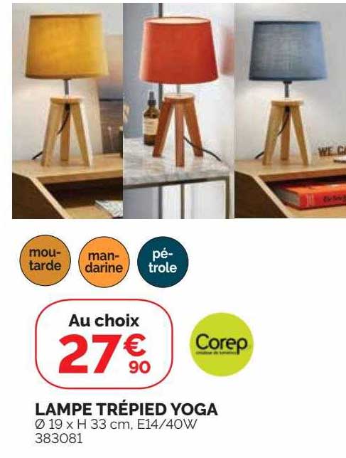 Lampe Trépied Yoga