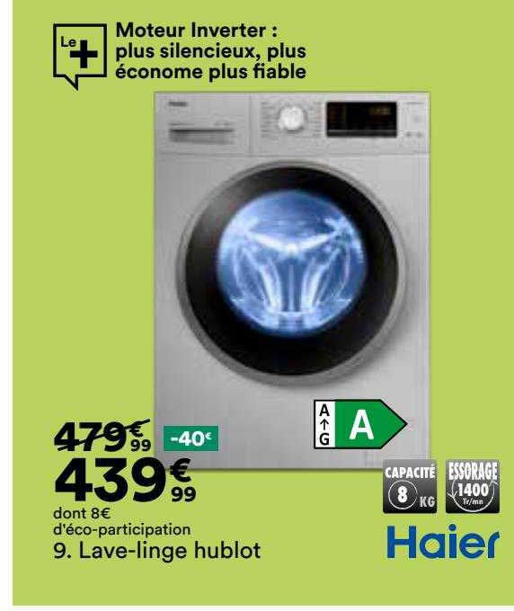 Lave-linge Hublot Haier