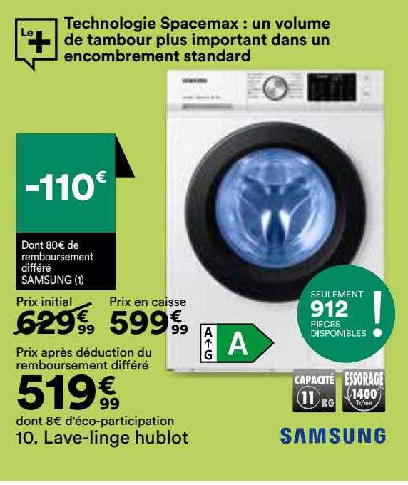 lave-linge hublot samsung