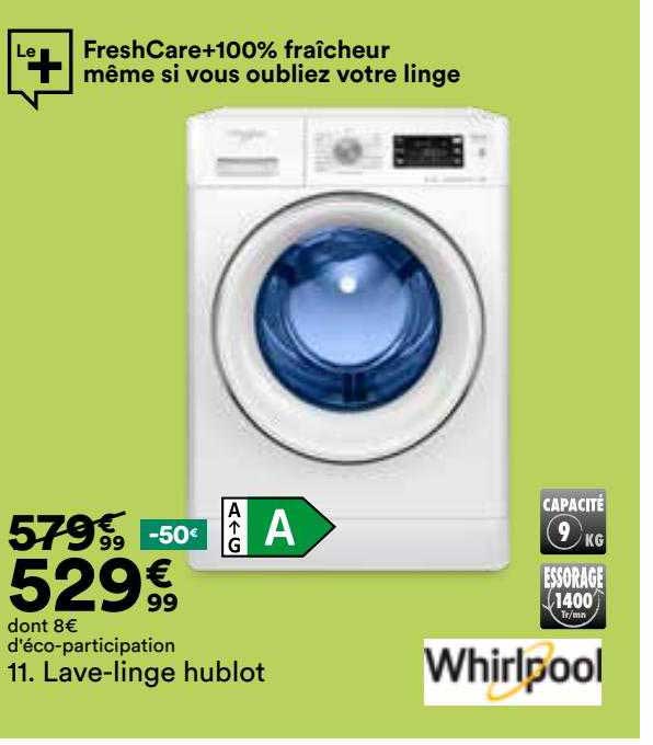 lave-linge hublot whirlpool