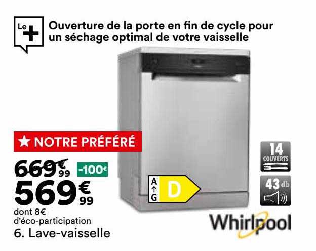 lave-vaisselle whirlpool