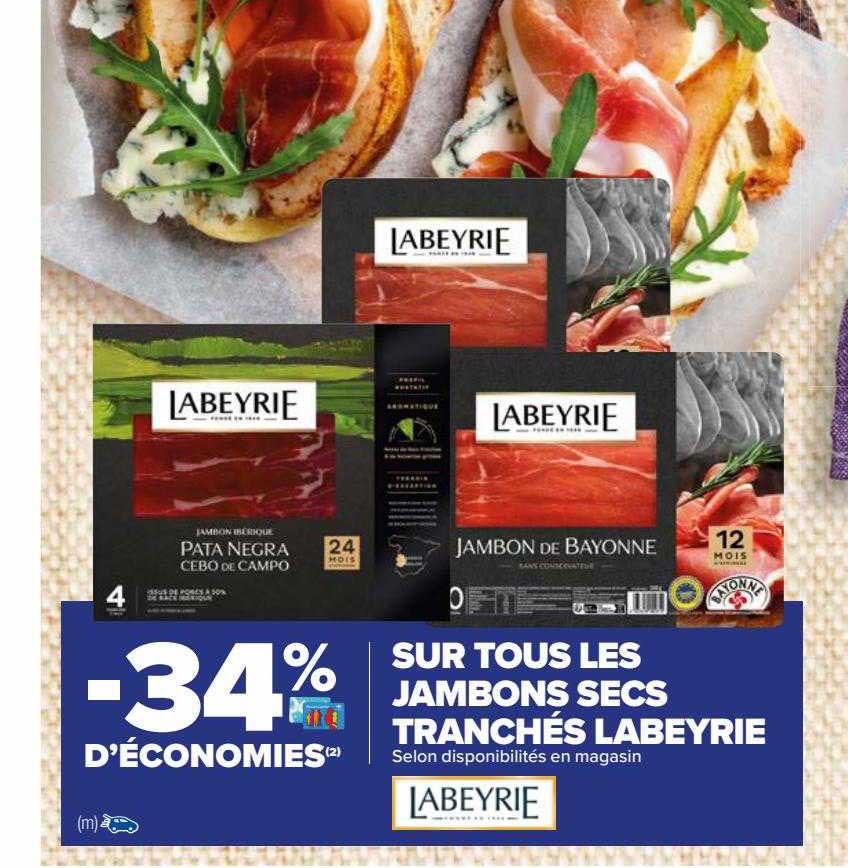 Les Jambons Secs Tranchés Labeyrie