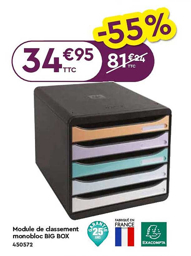 module de classement monobloc big box