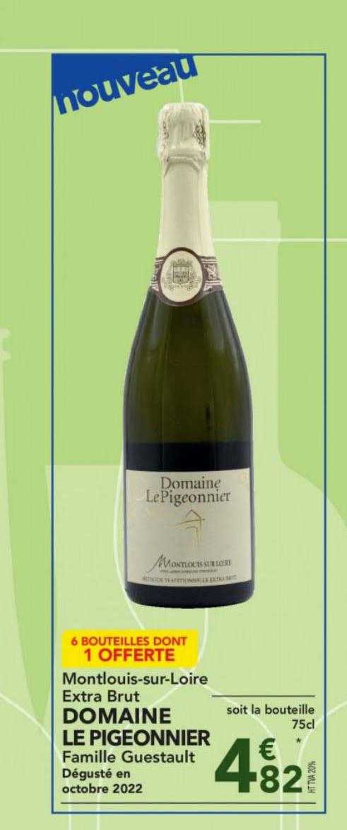 montlouis-sur-loire extra brut domaine le pigeonnier