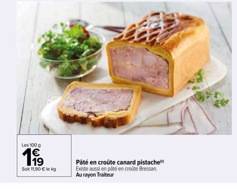 Pâté En Croûte Canard Pistache