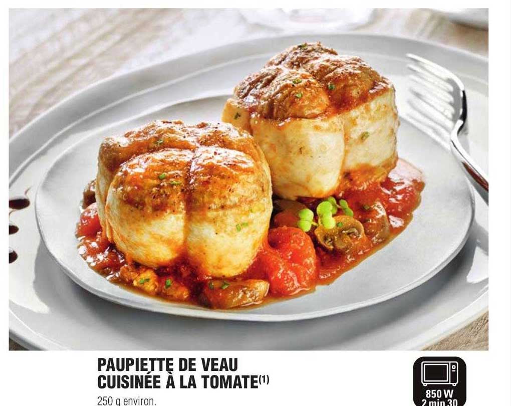 Paupiette De Veau Cuisinée à La Tomate