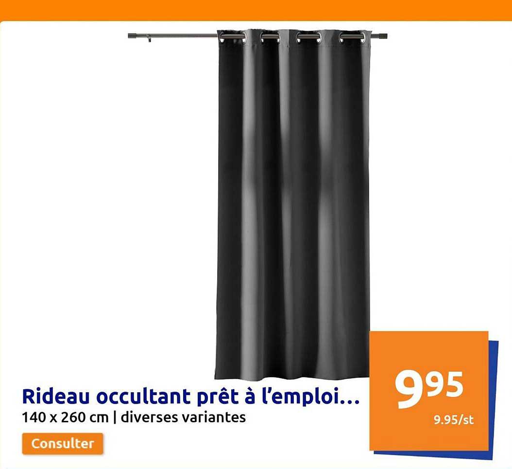 rideau occultant prêt à l'emploi