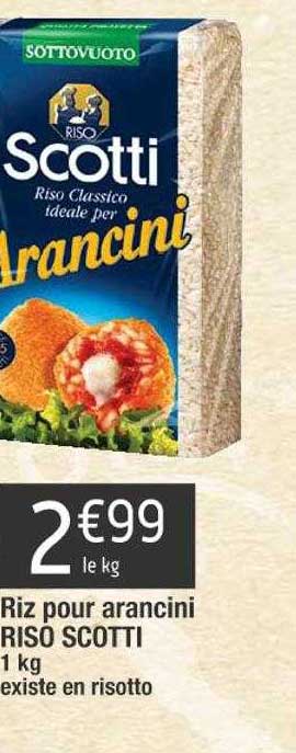 riz pour arancini riso scotti