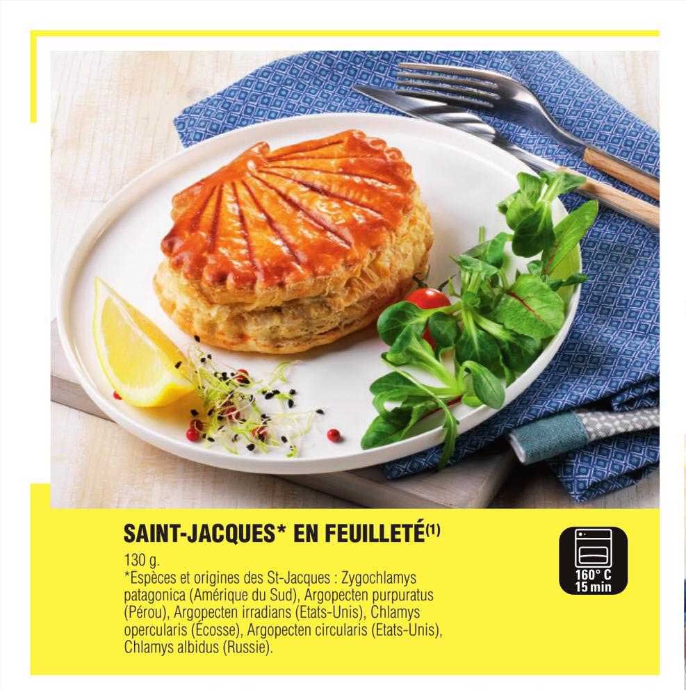 saint-jacques en feuilleté