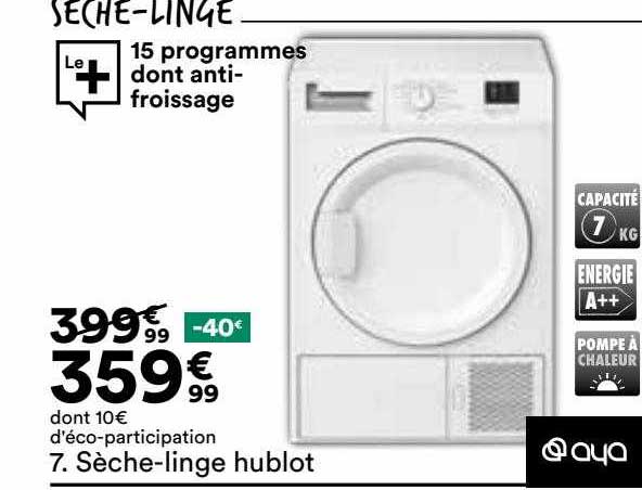 sèche-linge hublot aya