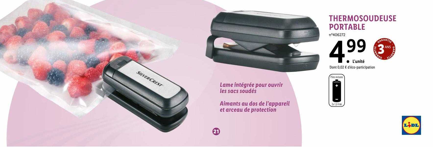 thermo soudeuse portable silvercrest