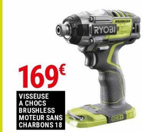 visseuse à chocs brushless moteur sans charbons 18 ryobi
