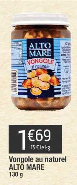 vongole au naturel alto mare