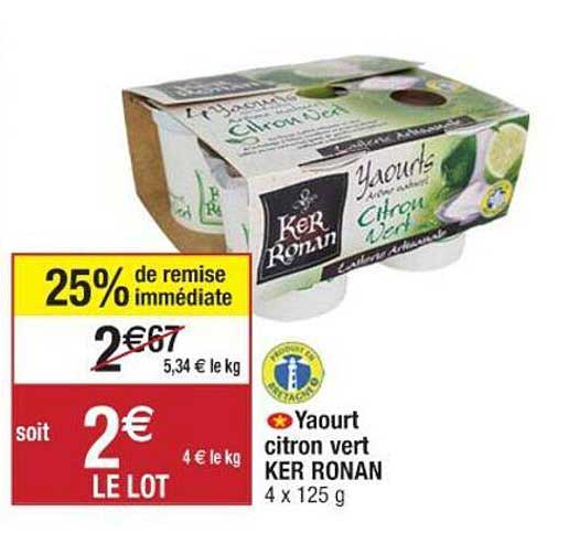yaourt citron vert ker ronan