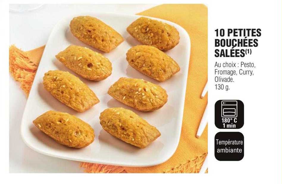 10 petites bouchées salées