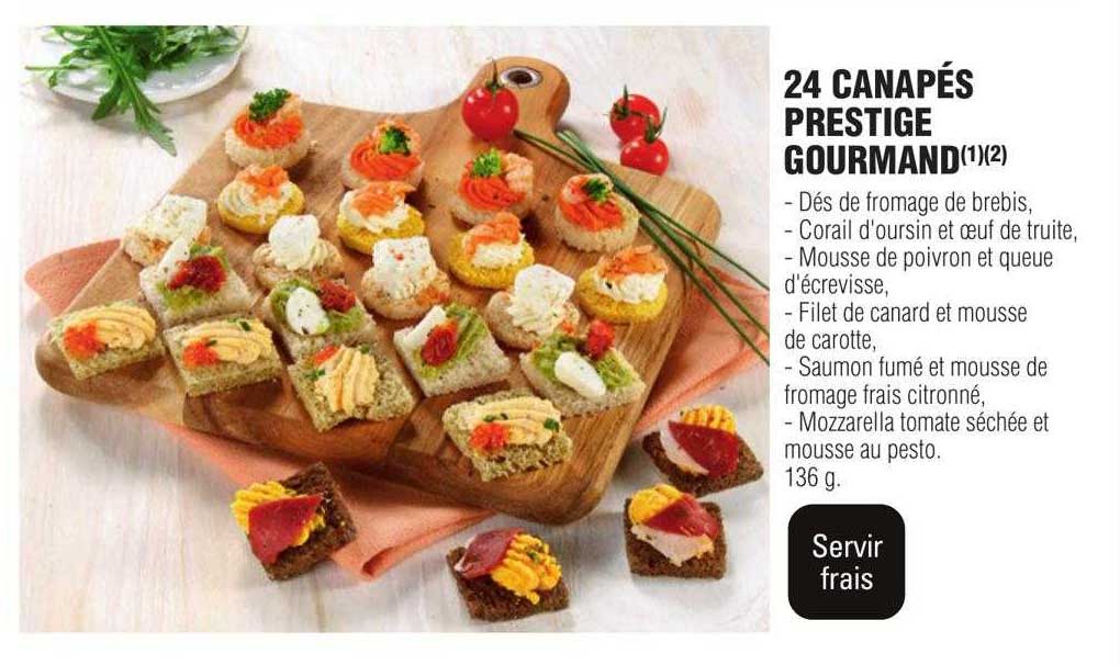 24 Canapés Prestige Gourmand