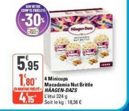 4 minicups macadamia nut brittle häagen-dazs