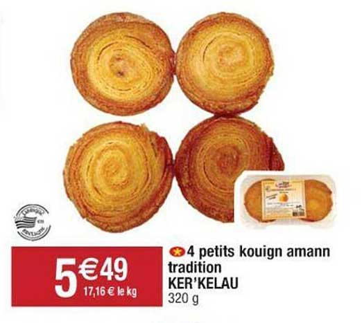4 petits kouign amann tradition ker'kelau