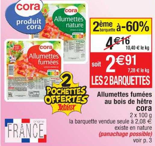 Allumettes Fumées Au Bois De Hêtre Cora