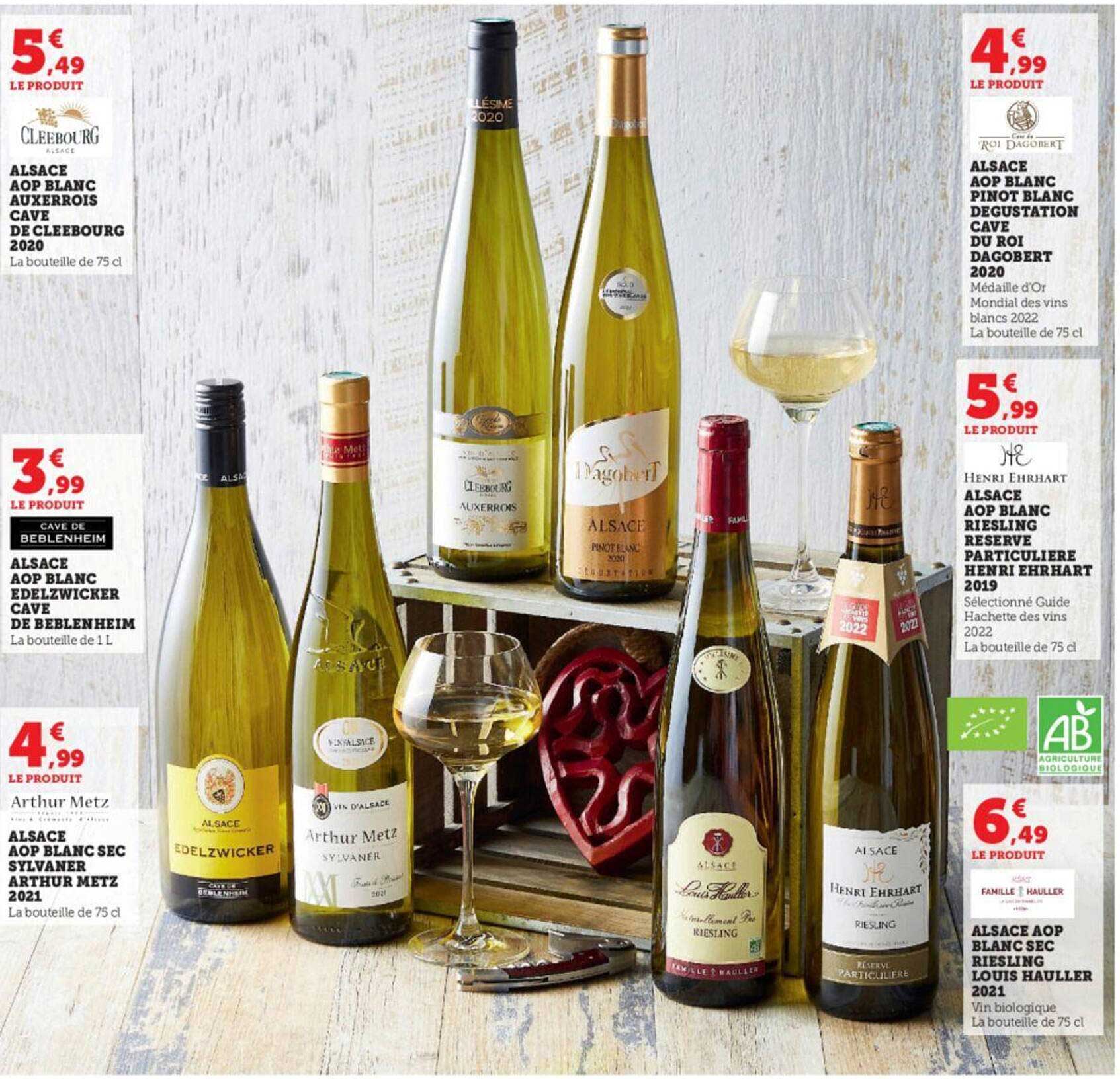 alsace aop blanc auxerrois cave de cleedourg 2020, alsace aop blanc edelzwicker cave de beblenkeim, alsace aop blanc sec sylvaner arthur metz 2021, alsace aop blanc pinot blanc dégustation cave du roi