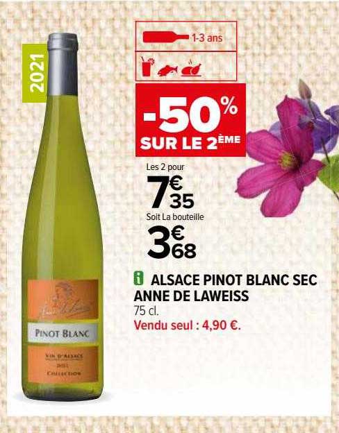 alsace pinot blanc sec anne de laweiss