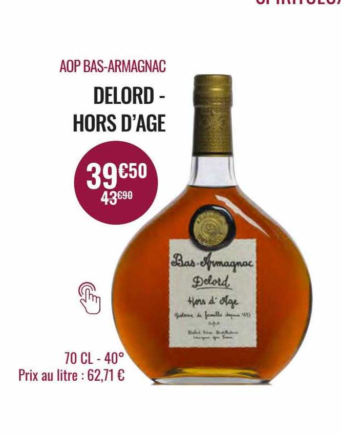 aop bas-armagnac delord - hors d'âge