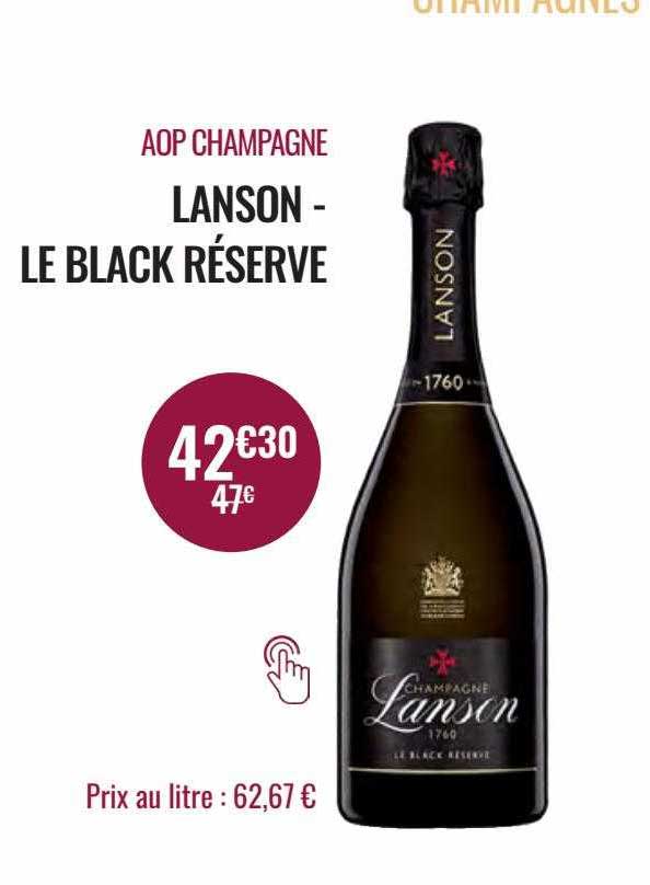 Aop Champagne Lanson - Le Black Réserve