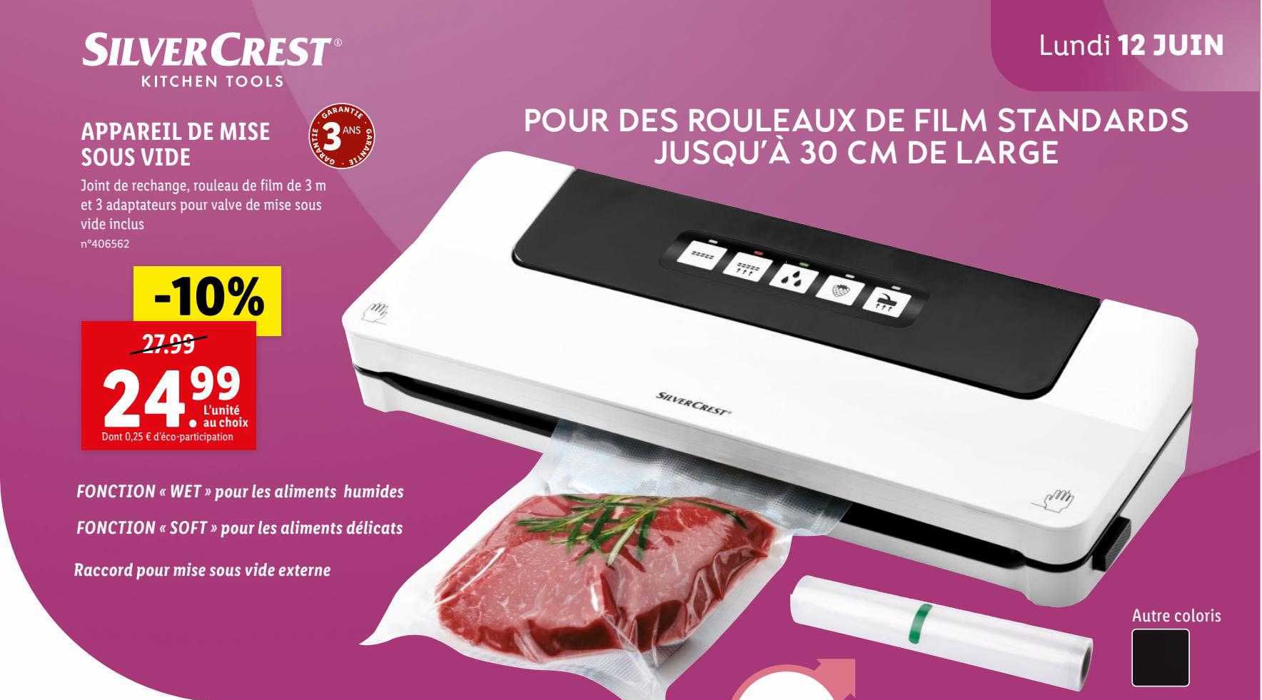 appareil de mise sous vide silvercrest