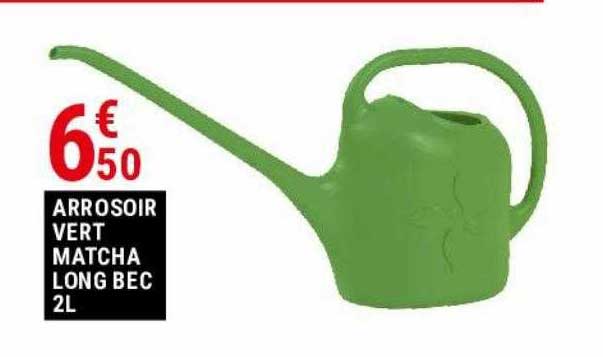 arrosoir vert matcha long bec 2l
