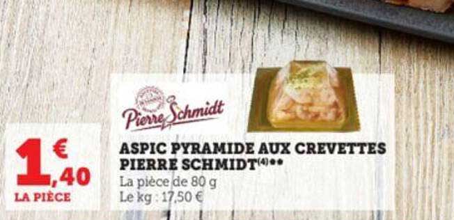 aspic pyramide aux crevettes pierre schmidt